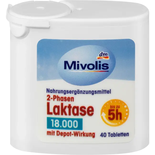 Mivolis Lactase 18000 2-fase Tabletten 40 Stuks 40 St