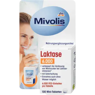 Mivolis Mivolis Lactase 6000 Mini Tablet 100 St