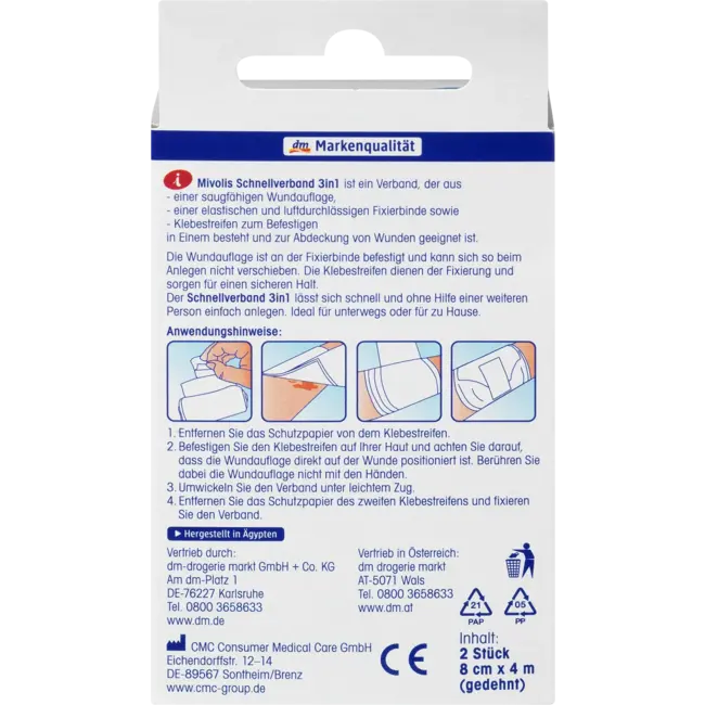 Mivolis Snelverband 3in1 2 St