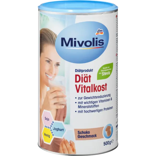 Mivolis Dieet Shake, Vitale Voeding, Chocoladesmaak 500 g