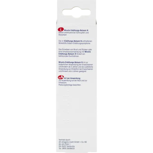 Mivolis Verkoudheidsbalsem N 75 ml