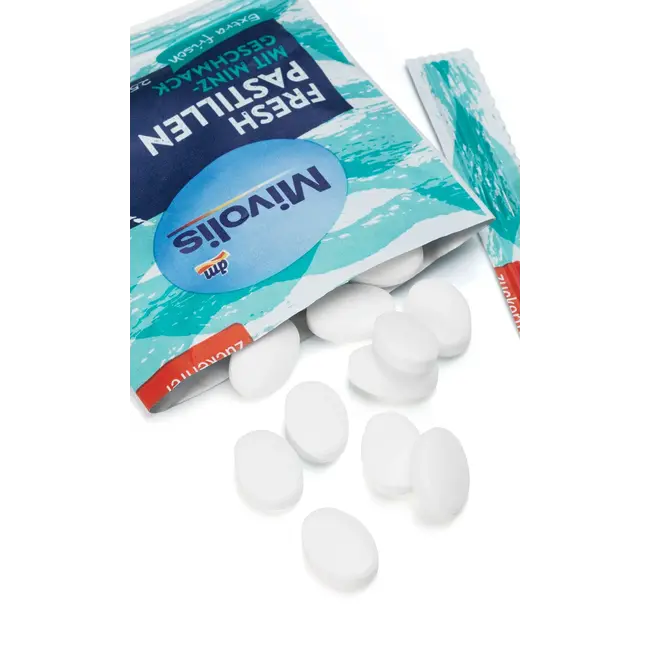 Mivolis Pastilles, Munt, Suikervrij 25 g