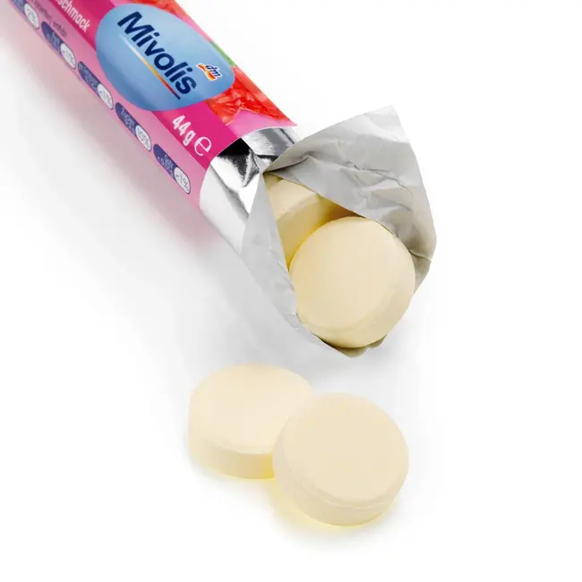 Mivolis Druivensuiker, Framboos Met 10 Vitamines 44 g