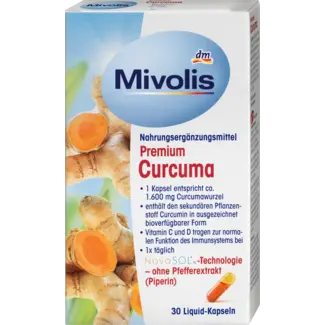 Mivolis Mivolis Premium Curcuma Capsules, 30 St.
