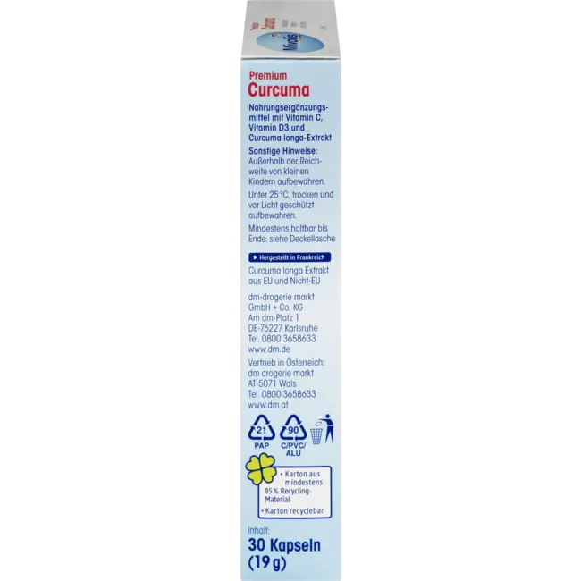 Mivolis Premium Curcuma Capsules, 30 St. 19 g