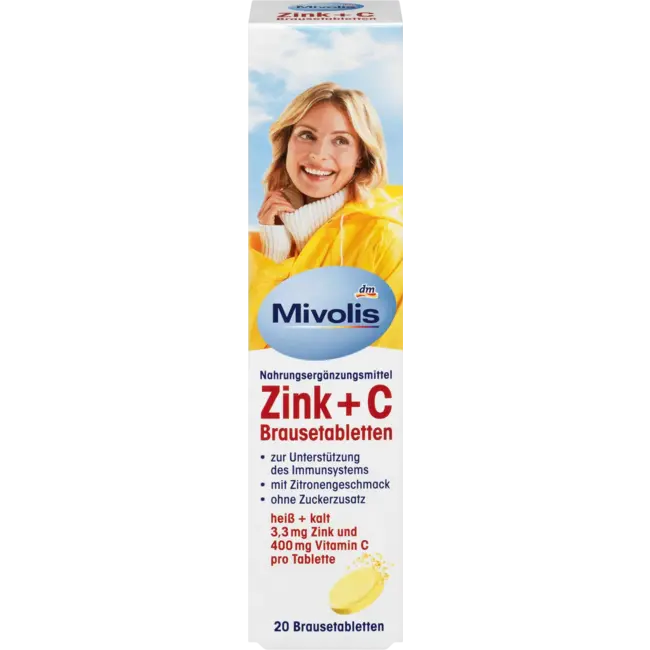 Mivolis Zink + C Bruistabletten 20 St. 82 g