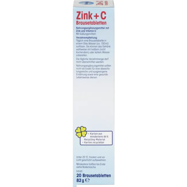 Mivolis Zink + C Bruistabletten 20 St. 82 g