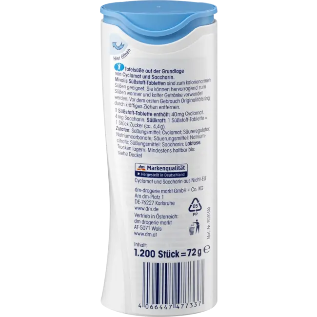 Mivolis Zoetstoftabletten, 1.200 St. 1200 St