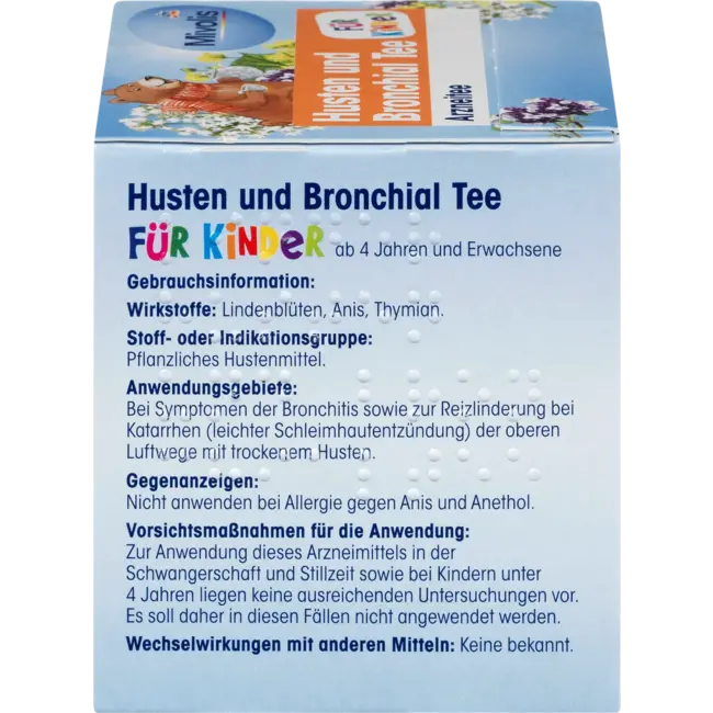 Mivolis Kinderthee, Hoest & Bronchiale Thee (12 Zakjes) 18 g