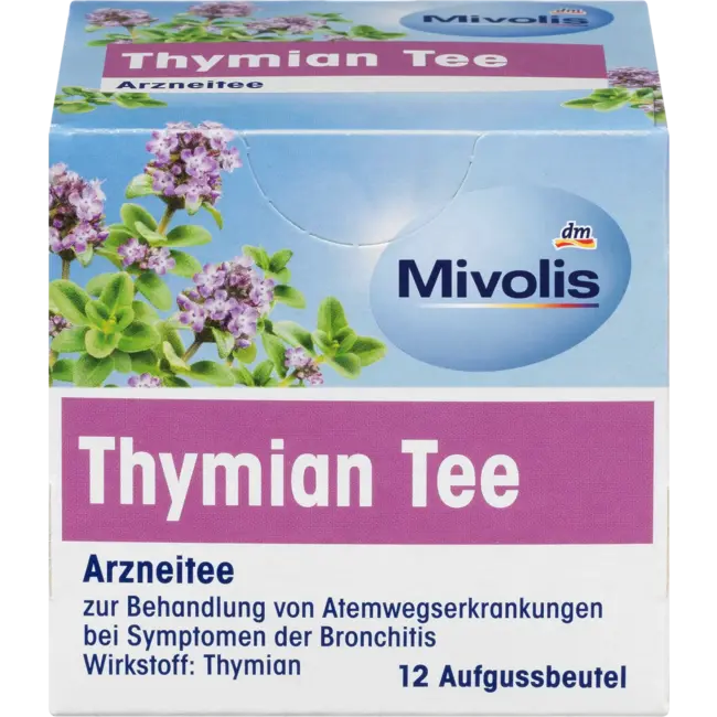Mivolis Medicijnthee, Thymian Thee (12 zakjes) 16.8 g