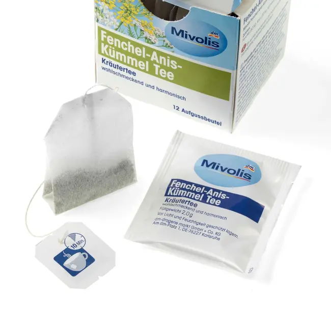 Mivolis Kruidenthee Venkel, Anijs, Karwij (12 Zakjes) 12 St