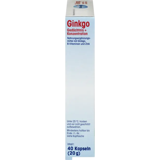 Mivolis Ginkgo Geheugen + Concentratie Capsules, 40 St. 40 St