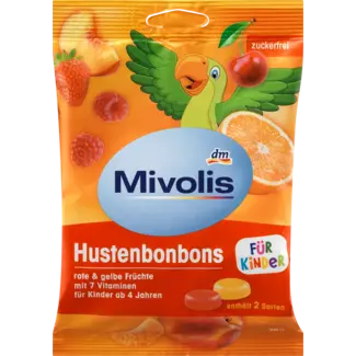 Mivolis Mivolis Snoep, Rood En Geel Fruit Voor Kinderen, Suikervrij