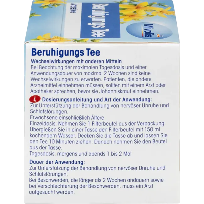 Mivolis Medicijnthee, Kalmerende Thee (12 Zakjes) 24 g
