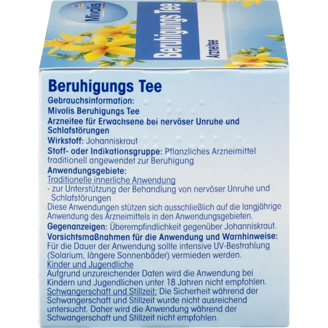 Mivolis Medicijnthee, Kalmerende Thee (12 Zakjes) 24 g