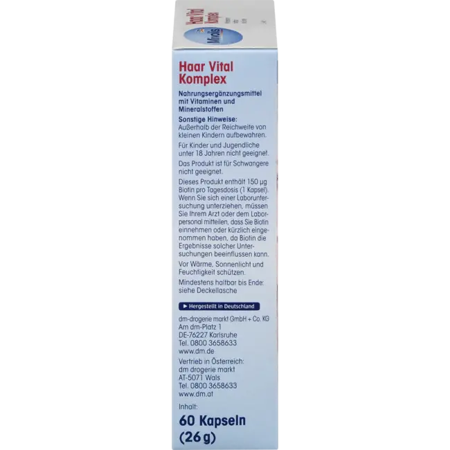 Mivolis Haar Vital Complex, Capsules 60 St. 26 g