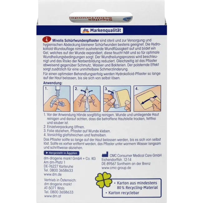 Mivolis Schaafwondpleister 65 X 45 Mm 8 St