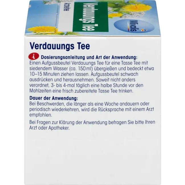 Mivolis Medicijnthee, Spijsverteringsthee (12 Zakjes) 21 g