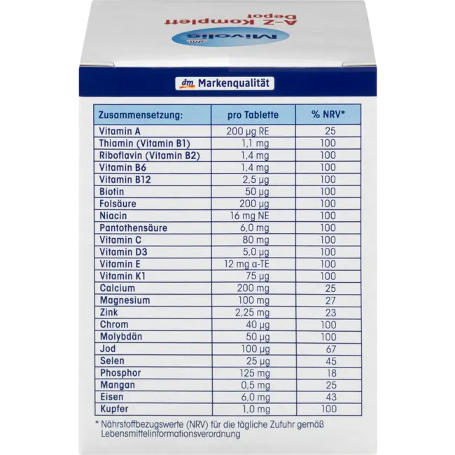 Mivolis A-Z Compleet Depot, Tabletten, 100 St. 138 g