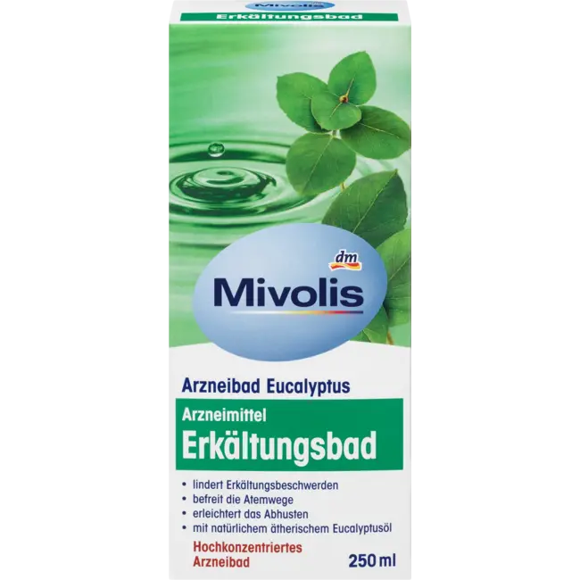 Mivolis Verkoudheidsbad, Geneeskrachtig Bad Eucalyptus 250 ml