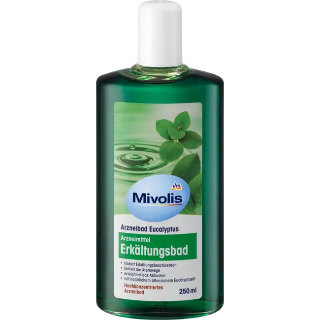 Mivolis Verkoudheidsbad, Geneeskrachtig Bad Eucalyptus 250 ml