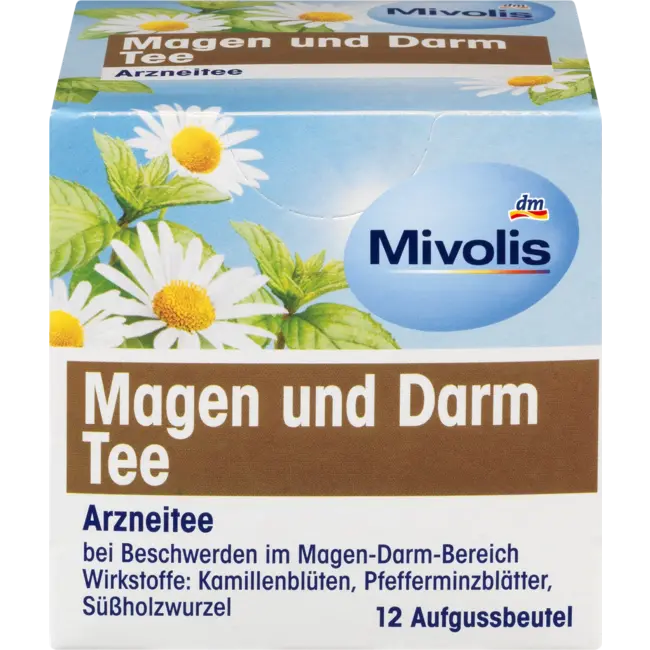 Mivolis Medicijnthee, Maag & Darm Thee (12 Zakjes) 21 g