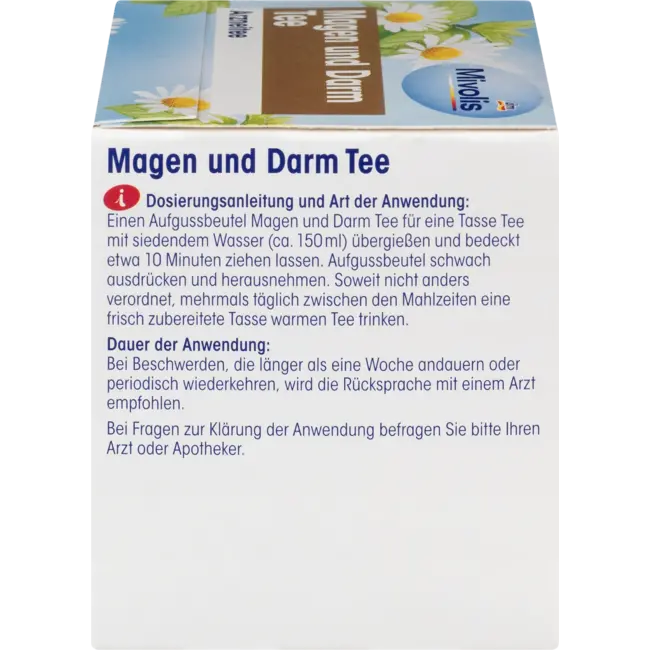 Mivolis Medicijnthee, Maag & Darm Thee (12 Zakjes) 21 g