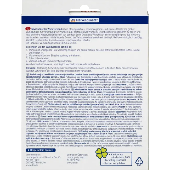 Mivolis Steriel Wondverband 5 St