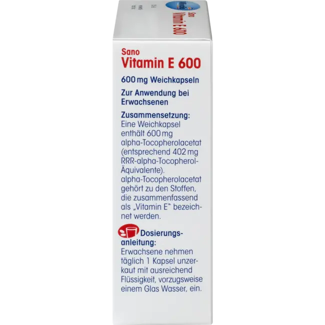 Mivolis Sano Vitamine E 600, Zachte Capsules 42 St