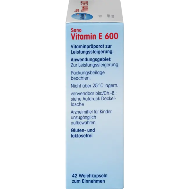 Mivolis Sano Vitamine E 600, Zachte Capsules 42 St