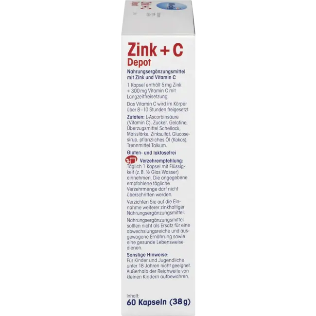 Mivolis Zink + C Depot Capsules 60 St. 38 g