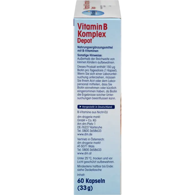 Mivolis Vitamine B Complex Depot, Capsules 60 St. 33 g