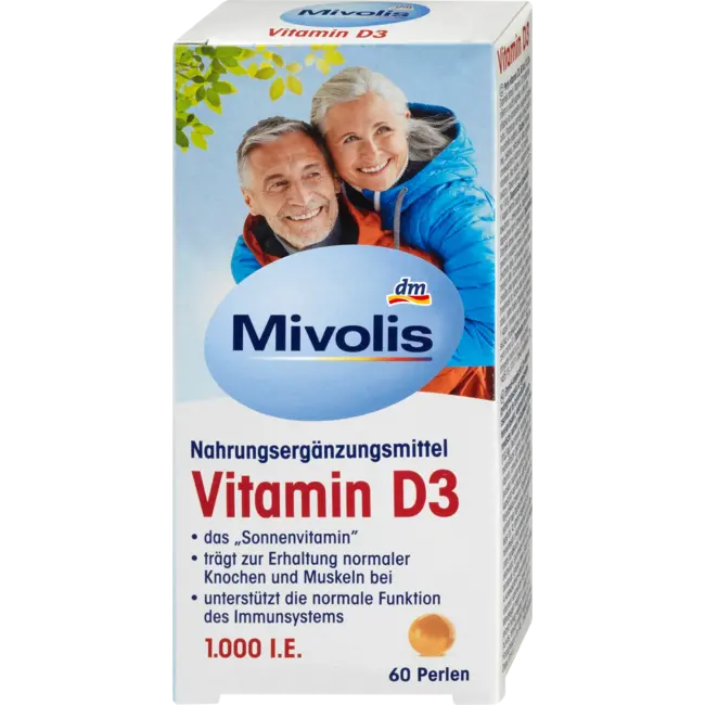 Mivolis Vitamine D3 Parels 1000 D.W.Z. 60 St
