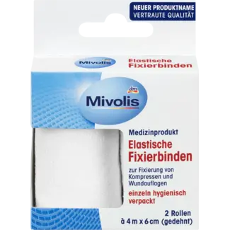 Mivolis Mivolis Elastische Bevestigingsbanden, 6 Cm X 4 M (uitgerekt), 2 Rollen