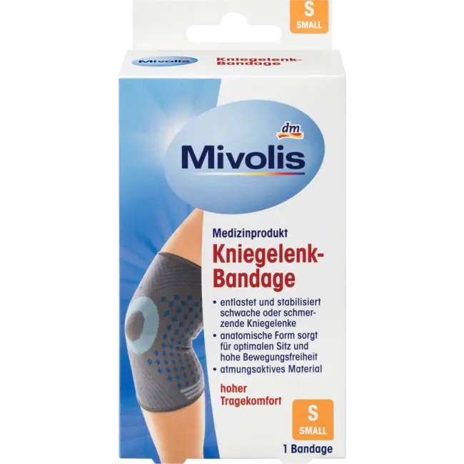 Mivolis Kniegewricht-bandage S 1 St