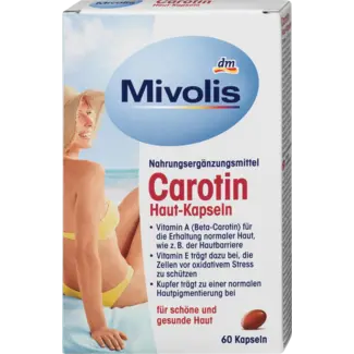 Mivolis Mivolis Caroteen Huidcapsules 60 St.