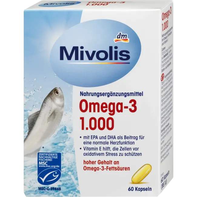 Mivolis Omega-3 1000, Capsules 60 St. 85 g