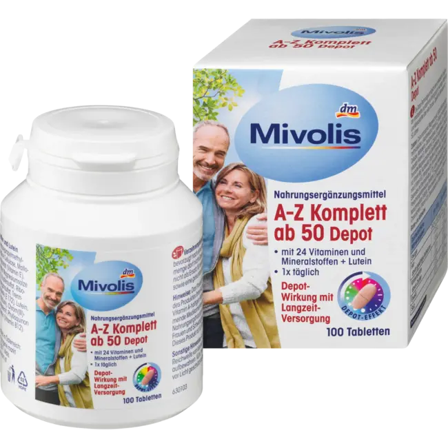 Mivolis A-Z Compleet Depot Vanaf 50, 100 Tabletten, 150g