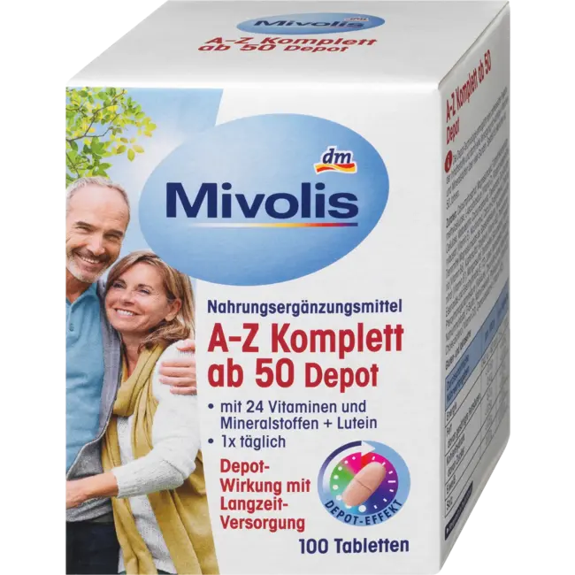 Mivolis A-Z Compleet Depot Vanaf 50, 100 Tabletten, 150g