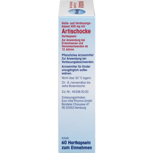 Mivolis Gal- En Spijsverteringscapsule 400 Mg Met Artisjok 60 St