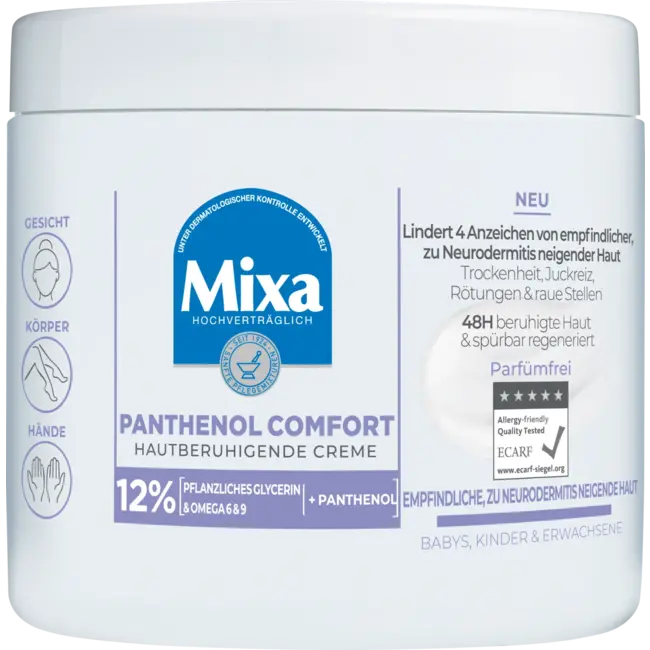 Mixa Verzorgingscrème Panthenol Comfort 400ml