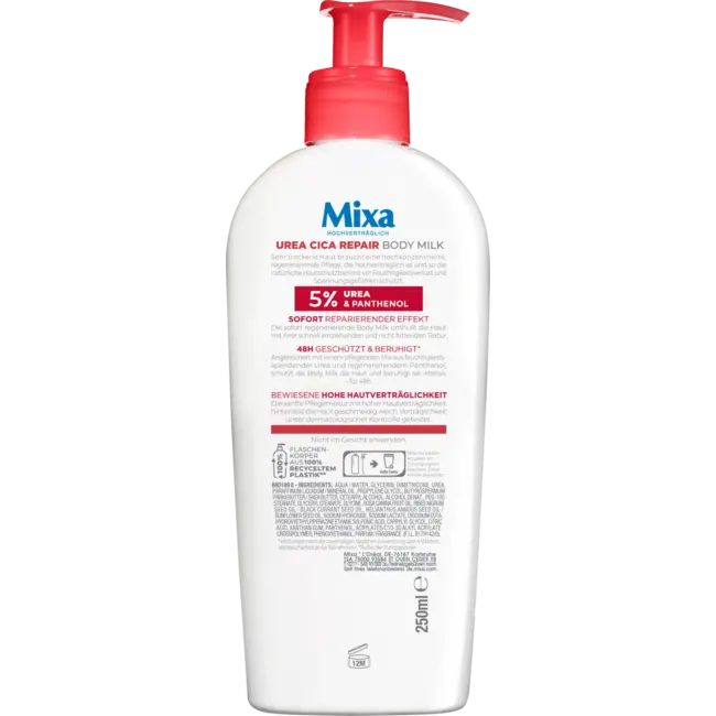 Mixa Body Milk Urea Cica Repair 250ml