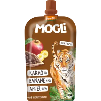 MOGLi MOGLi Knijpzakje Cacao, Banaan & Appel