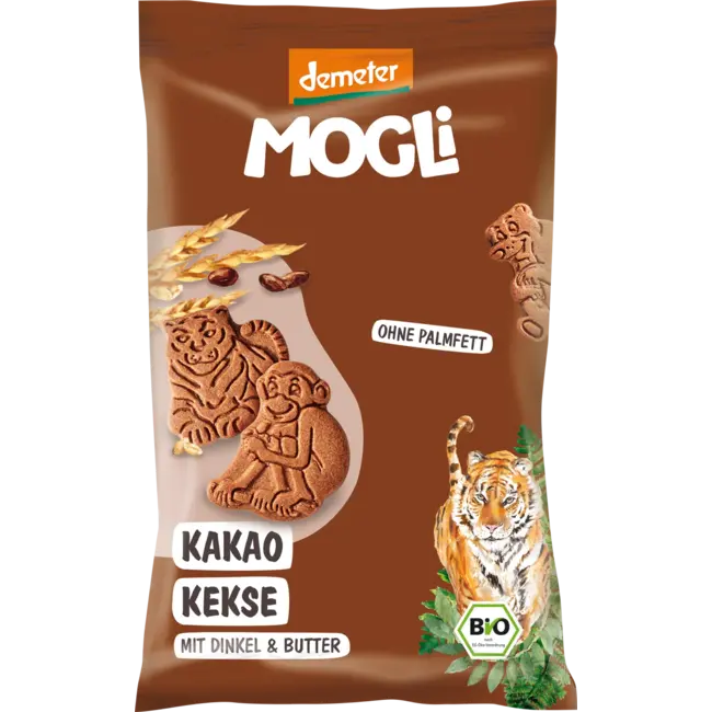 MOGLi Kinderkoekjes Cacao Spelt & Boter 50g