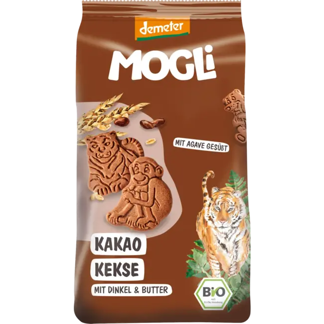 MOGLi Kinderkoekjes Cacao Spelt & Boter 125g