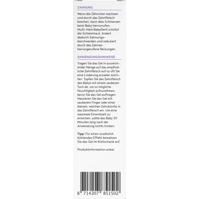 MULTI-MAM Tandgel Babydent 15 ml