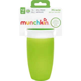 munchkin munchkin Leer Drinkbeker 360° Groen, 296 ml
