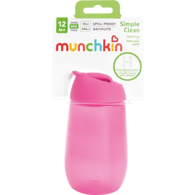 munchkin Stro Beker Roze, 296 ml 1 St