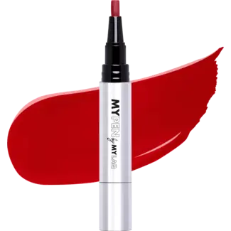 MYLAQ MYLAQ UV Nagellak My Pen 3in1 My Easy Dark Red