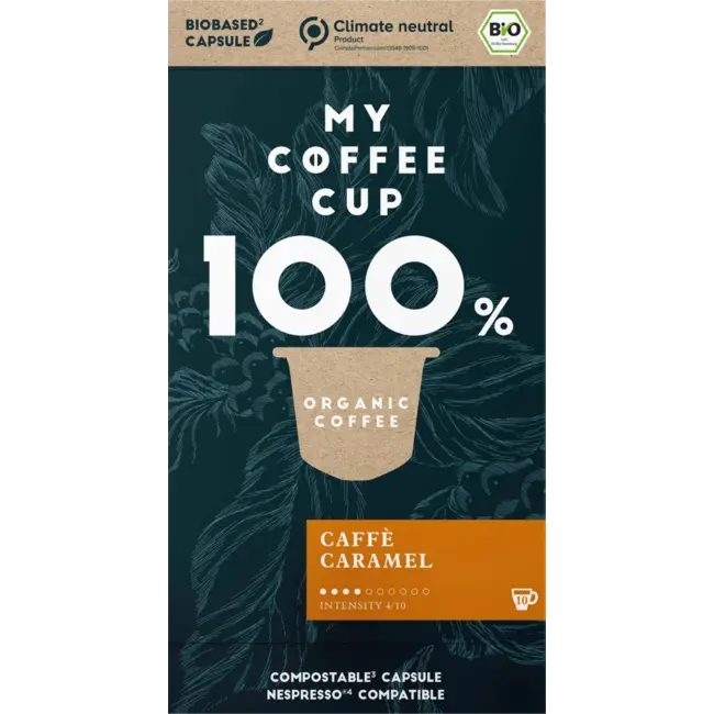 My-CoffeeCup Koffiecapsules, Caramel, Composteerbaar 10 St